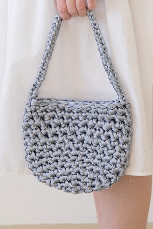 Mini knit bag – Silver