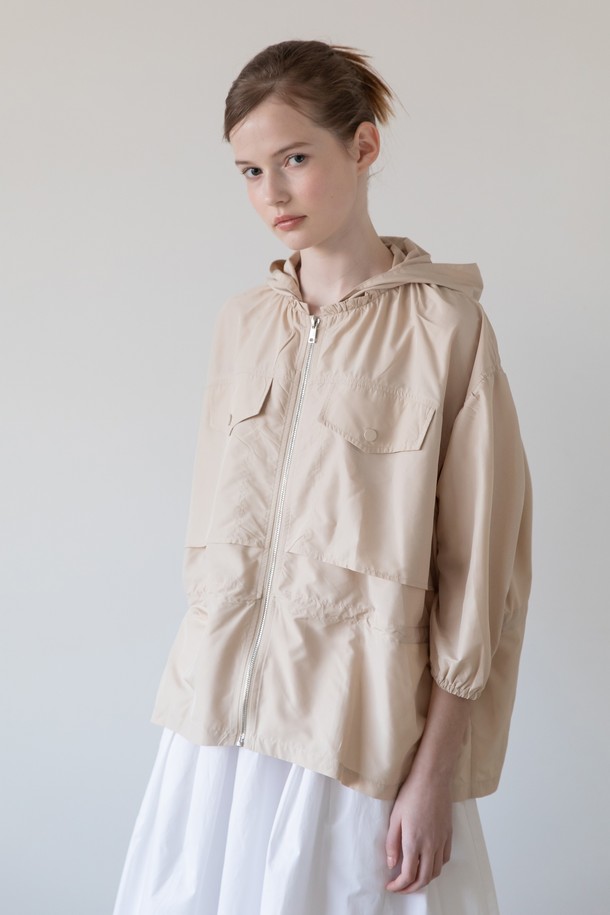 JMARK New York - 자켓 - Hooded string half jacket - Beige