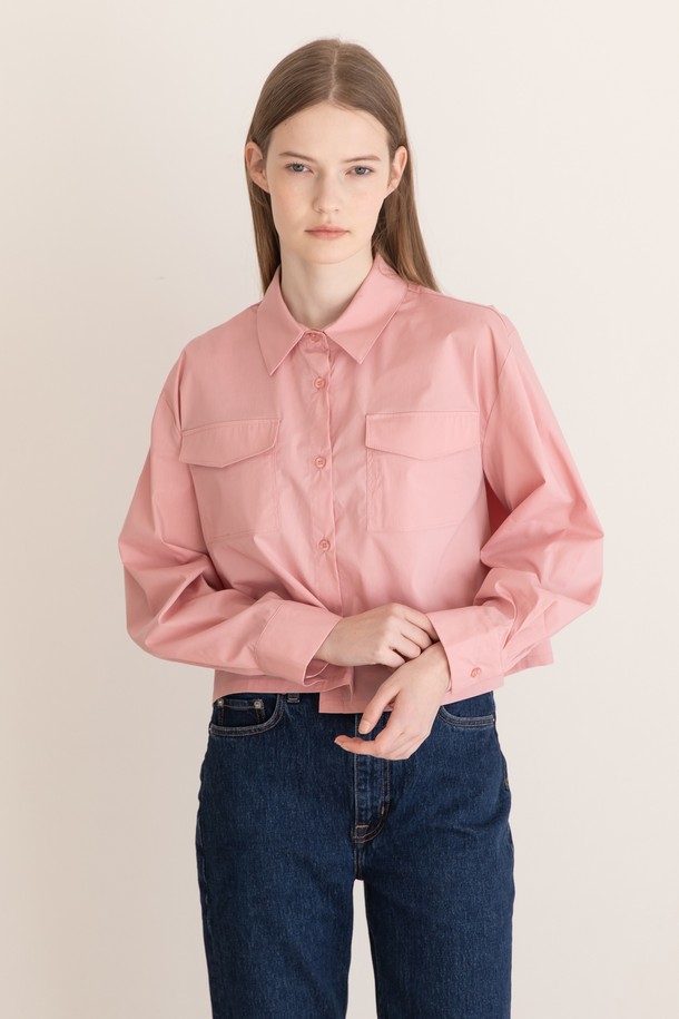 JMARK New York - 셔츠 - Standard crop shirt - Pink