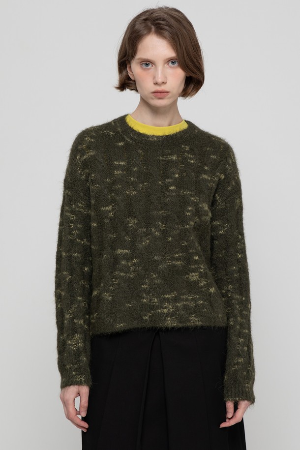 JMARK New York - 스웨터 - Wool boucle knitwear - Khaki