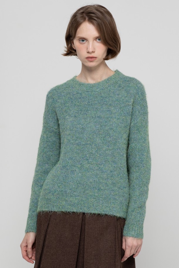 JMARK New York - 스웨터 - Solid wool boucle knitwear - Mint