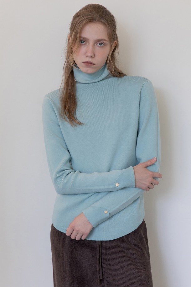 JMARK New York - 스웨터 - Wool blended turtleneck knitwear - Mint