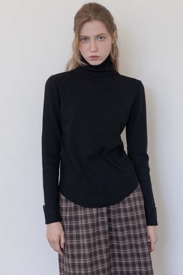 JMARK New York - 스웨터 - Wool blended turtleneck knitwear - Black