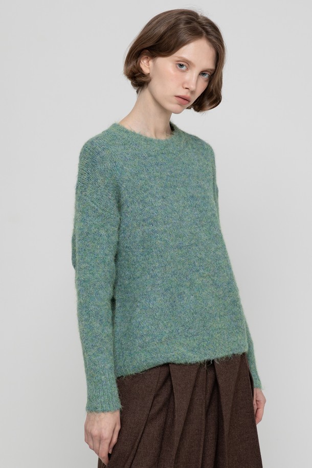 JMARK New York - 스웨터 - Solid wool boucle knitwear - Mint