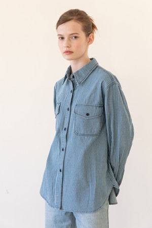 Denim stripe shirt