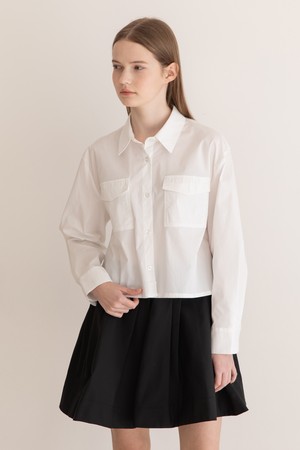 Standard crop shirt - White