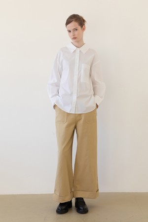 Wide pants - Beige