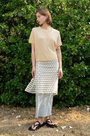 Layered lap skirt - Ivory