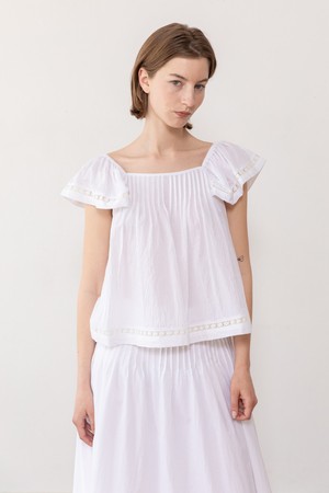 Cotton blouse - White