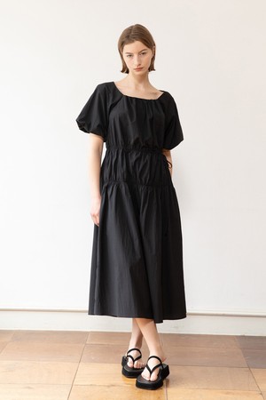 Balloon sleeve dress - Black