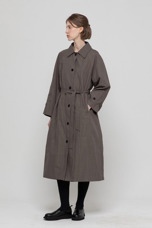 Single trench coat - Khaki