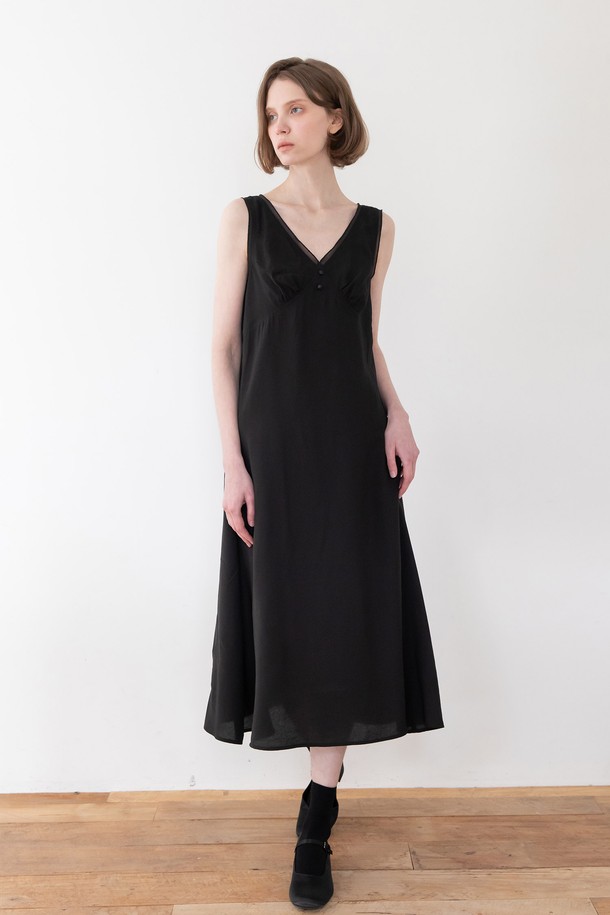 JMARK New York - 민소매 원피스 - Sleeveless slim dress - Black