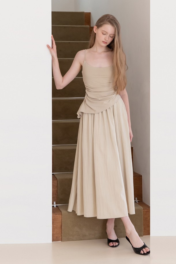 JMARK New York - 민소매 원피스 - String layered dress - Lbeige