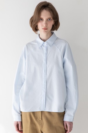 Pintuck shirt - Sky Blue