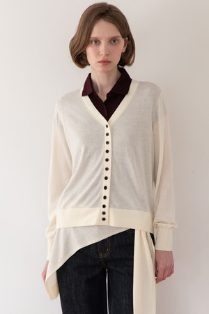 Minibutton cardigan - Cream