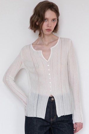 See-through knit - Ivory