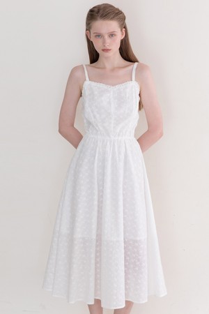 Eyelet dress - White