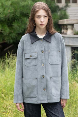 Suede work jacket_2color