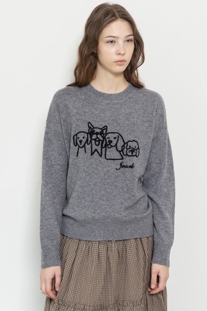 Puppy knit wear_2color