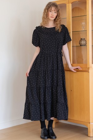 Puff sleeve dress_Black