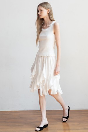Ruffle banded skirt_2color