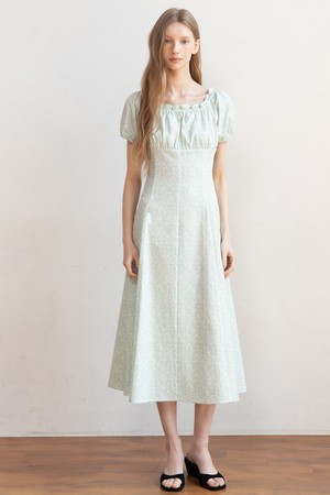 Flower smocking dress_2color