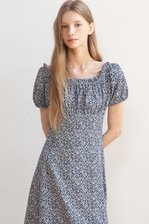 Flower smocking dress_2color