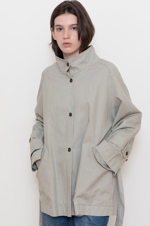Highneck oversized jacket_2color