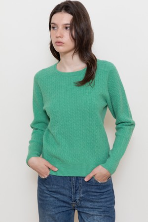 Crop cable knitwear_6color