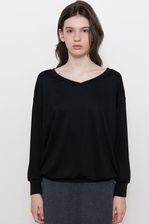 V-neck volume t-shirt_2color