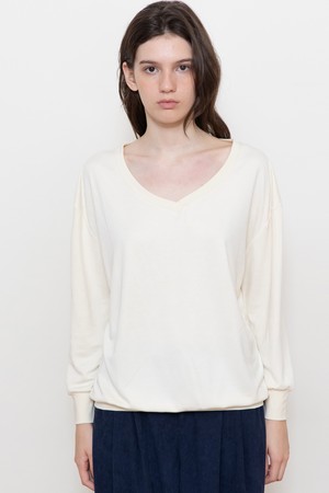 V-neck volume t-shirt_2color