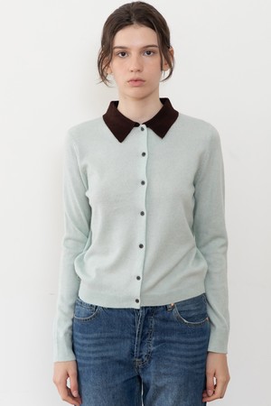 Collar coloring knitwear_2color