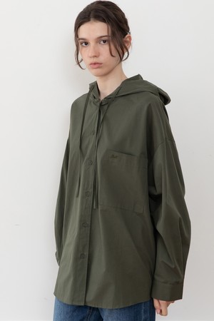 Oversized hooded Shirt_2color