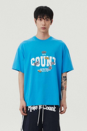 키치 와펜 티셔츠_BLUE