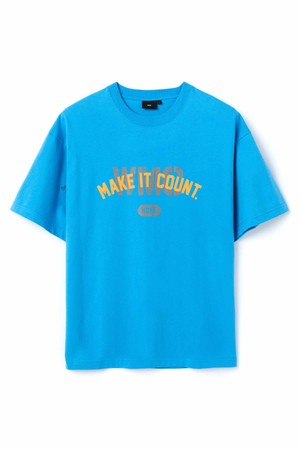 레이어 로고 티셔츠_BLUE