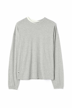더블넥 롱슬리브_GREY