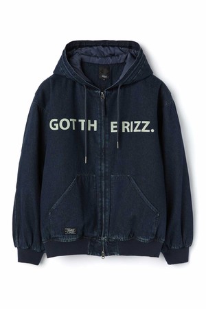 데님 후드 점퍼_NAVY