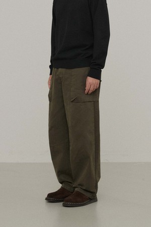 밴딩 퍼티그 팬츠_KHAKI