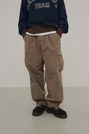 워시드 밴딩 카고팬츠_KHAKI