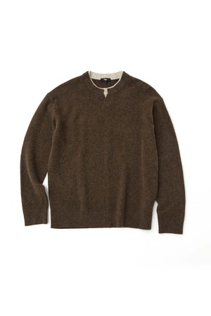 레이어드 헨리넥니트_BROWN