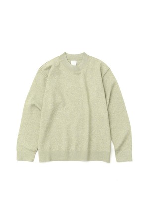 미니멀 크루넥 니트_LIGHT GREEN