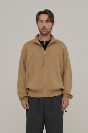 레이싱 니트 가디건_BEIGE