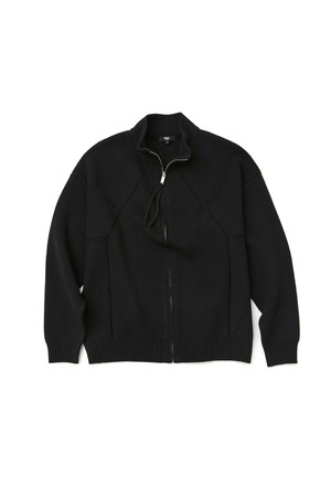 레이싱 니트 가디건_BLACK