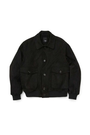 스웨이드 라이크 카라 블루종_BLACK