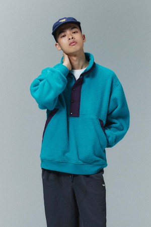 플리스 아노락_TURQUOISE GREEN
