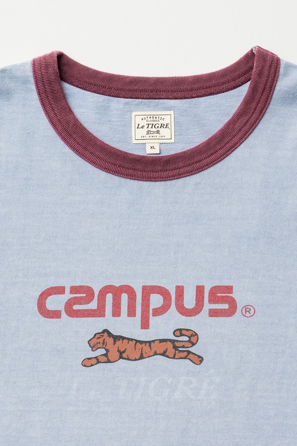 페이드 블루 컬러의 Campus 오버다잉 링거 티셔츠입니다. 16수 코튼 소재로 제작되어 탄탄한 촉감을 자랑하며, 스탠다드핏으로 편안하게 착용할 수 있습니다. 빈티지하고 캐주얼한 스타일을 연출하며, 봄, 여름 시즌 데일리룩에 활용하기 좋습니다. 가먼트 다잉 처리로 자연스러운 색감과 로고/프린트 패턴이 특징입니다. 동네 마실룩이나 여행룩에 매치하여 개성 있는 스타일을 완성해보세요.
