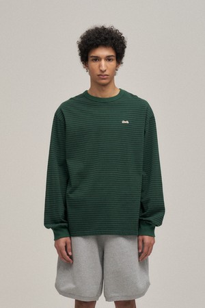 Stripe longsleeve T-shirt (Kelly Green)