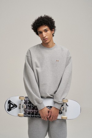 Classic Applique sweatshirt (Heather Gray)