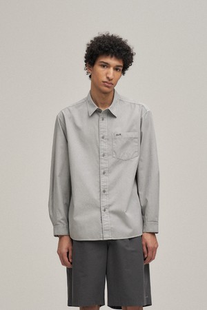 Oxford Overdyed Shirt (Dusty Gray)