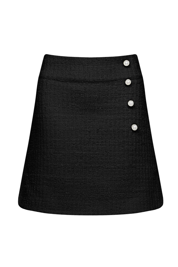 RENEJ - 미니스커트 - Moss Tweed Skirt